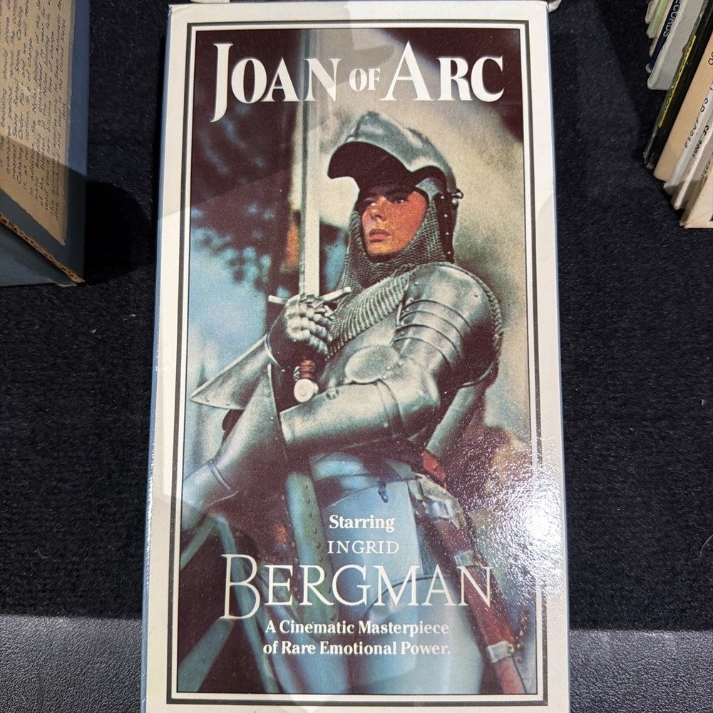 Joan of Arc VHS 1948 Historical Drama Ingrid Bergman Sterling Entertainment